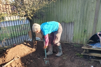 Completing work at St. Peter's church