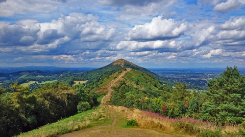 View along the ridge of the Malvern Hills by Matthew Churchill