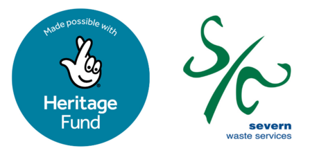 National Lottery Heritage Fund and Severn Waste Services logos