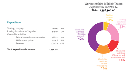 Breakdown of expenditure and amounts