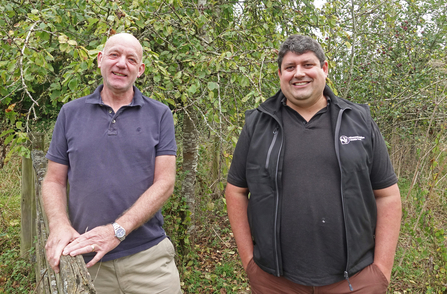 Colin Raven and Mike Perry stood looking at the camera smiling 